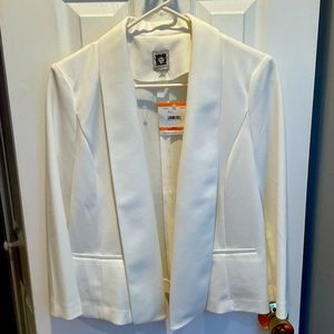 Anne Klein white blazer NWT